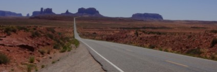 Road by Monument Valley
